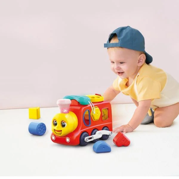 Locomotiva interactiva Hola Toys 3 in 1 pentru invatare timpurie foto