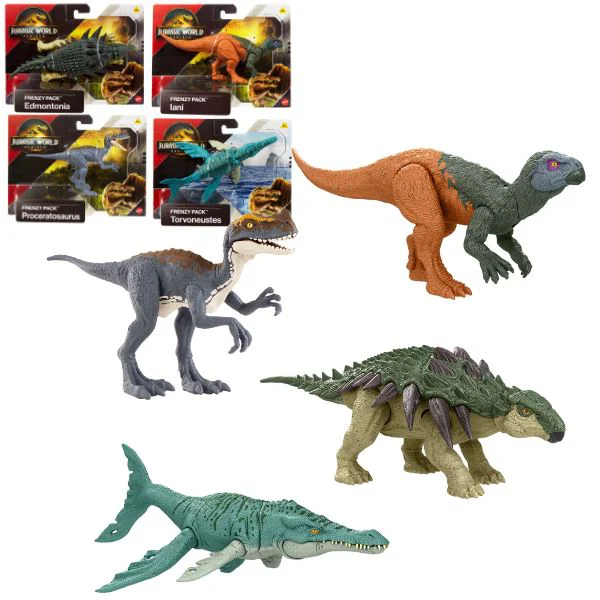 Figurina de dinozaur Mattel "Jurassic World: Frenzy Pack", in asort. foto