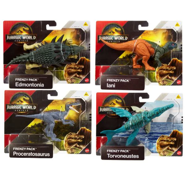 Figurina de dinozaur Mattel "Jurassic World: Frenzy Pack", in asort. foto