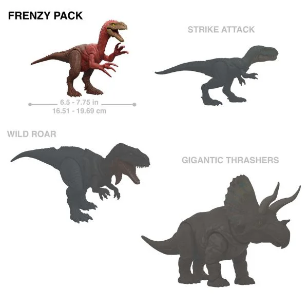 Figurina de dinozaur Mattel "Jurassic World: Frenzy Pack", in asort. foto