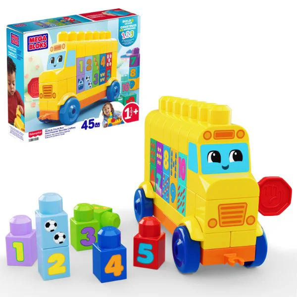 Set de constructie educativ Mattel Autobuz foto
