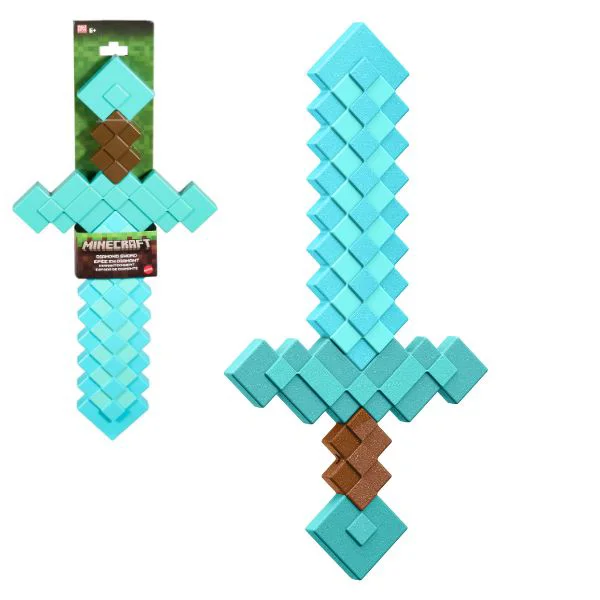 Пиксельный меч для ролевых игр Mattel Minecraft foto