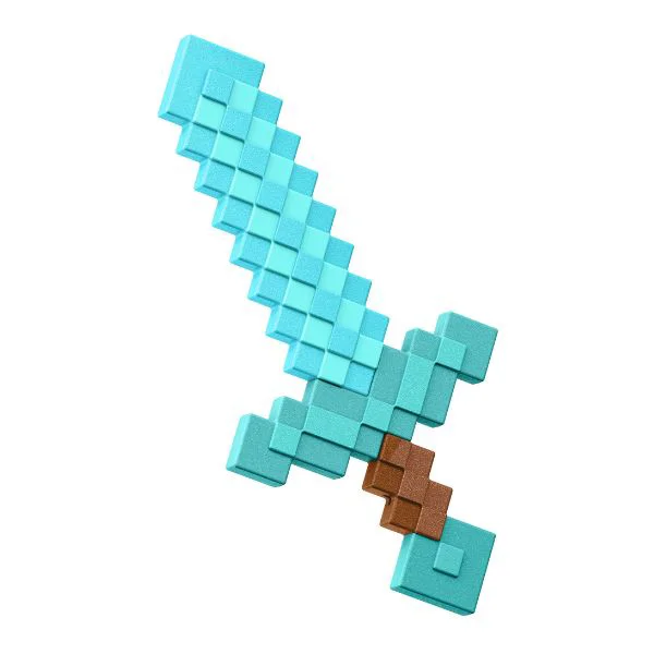 Пиксельный меч для ролевых игр Mattel Minecraft foto
