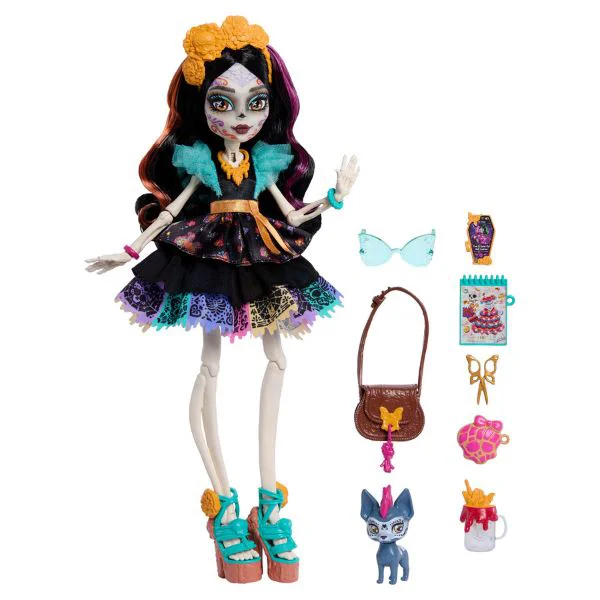 Set de joaca Monster High "Skelita Calaveras" cu accesorii foto