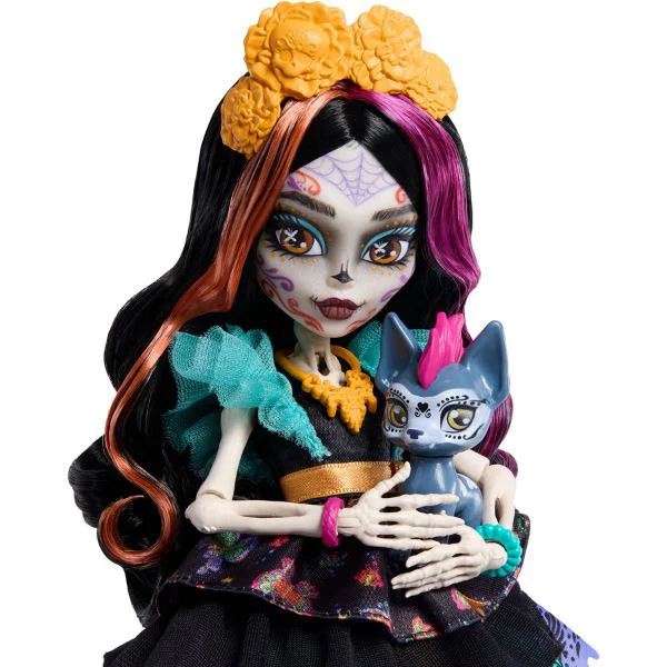 Set de joaca Monster High "Skelita Calaveras" cu accesorii foto