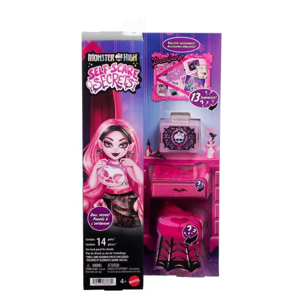 Set de joaca Monster High Self-Scare Secrets "Draculaura" cu accesorii foto