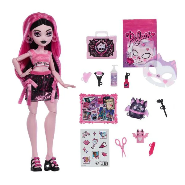 Set de joaca Monster High Self-Scare Secrets "Draculaura" cu accesorii foto