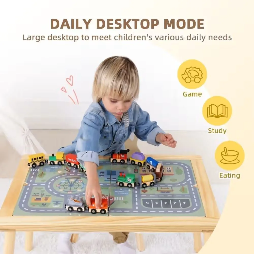 Masuta senzoriala Tooky Toy cu 2 recipiente pentru depozitare foto