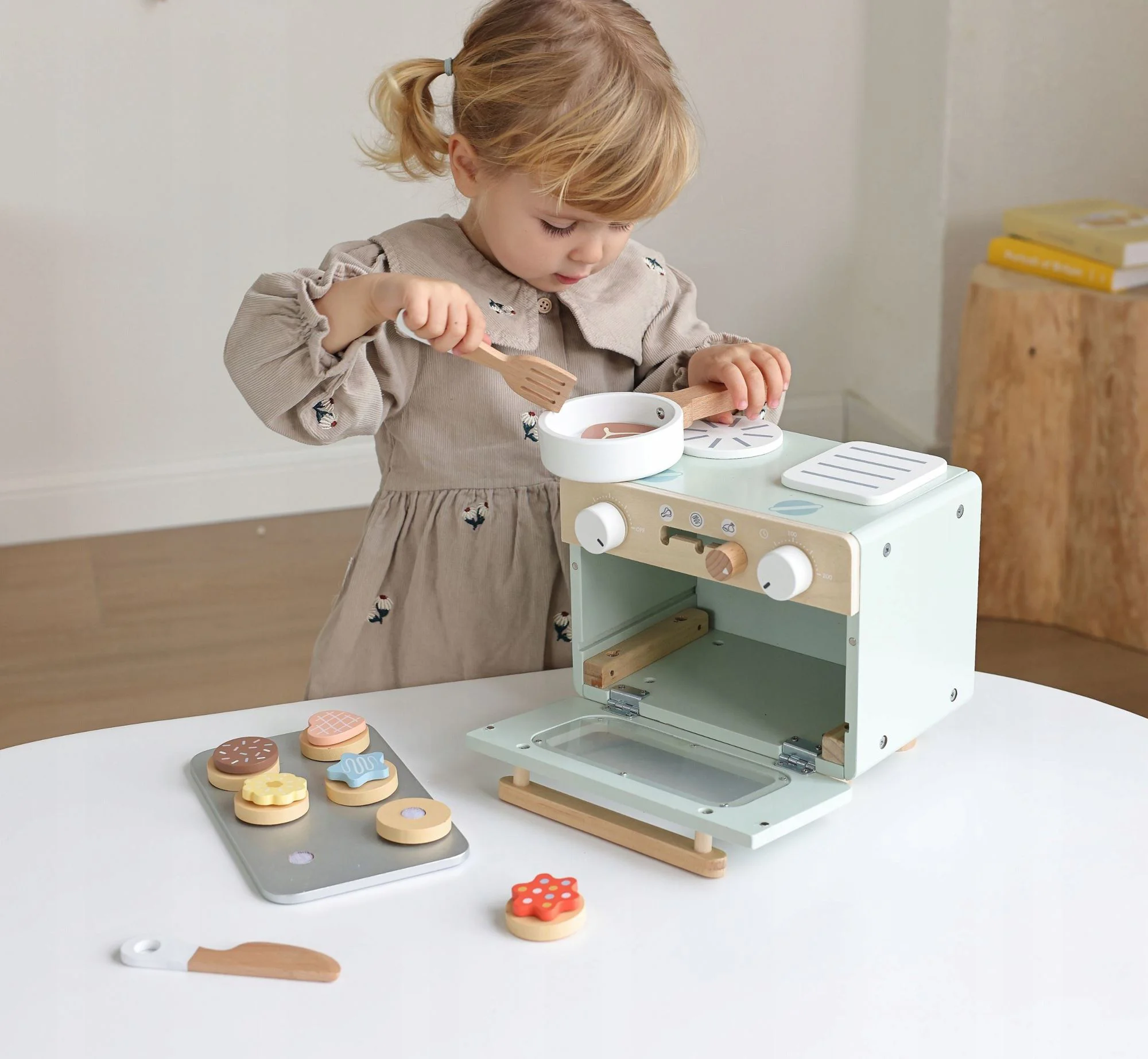 Деревянный игровой набор Tooky Toy Мини-печь foto