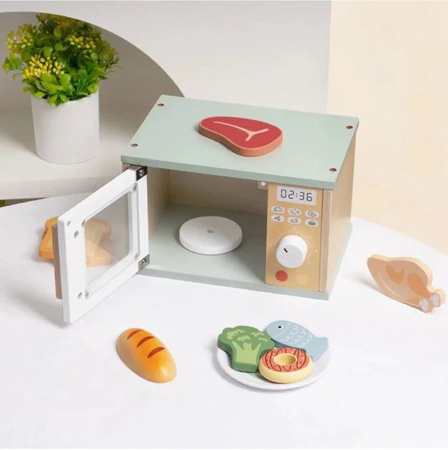 Деревянный игровой набор Tooky Toy Микроволновая печь foto
