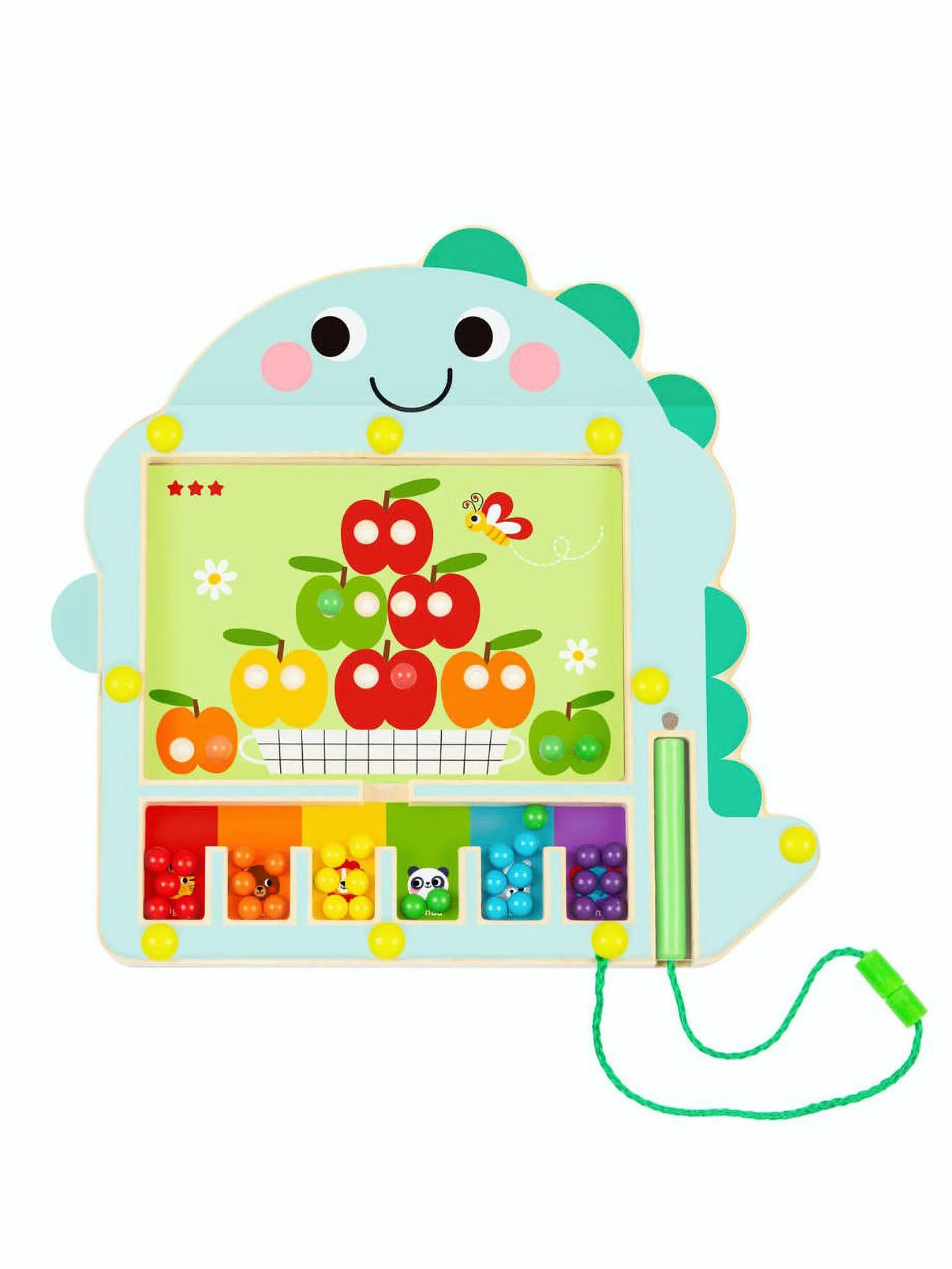 Joc educativ din lemn Tooky Toy Dino foto