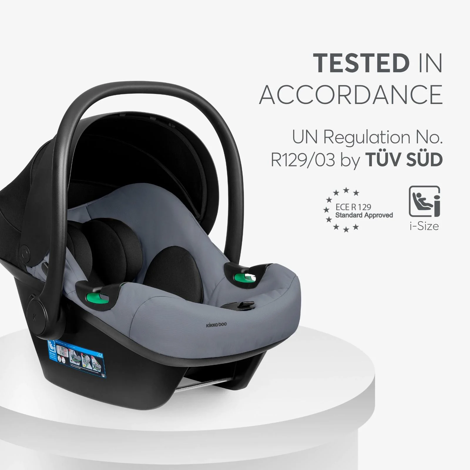 Carucior 3 in 1 KikkaBoo Mia Grey 2026 foto