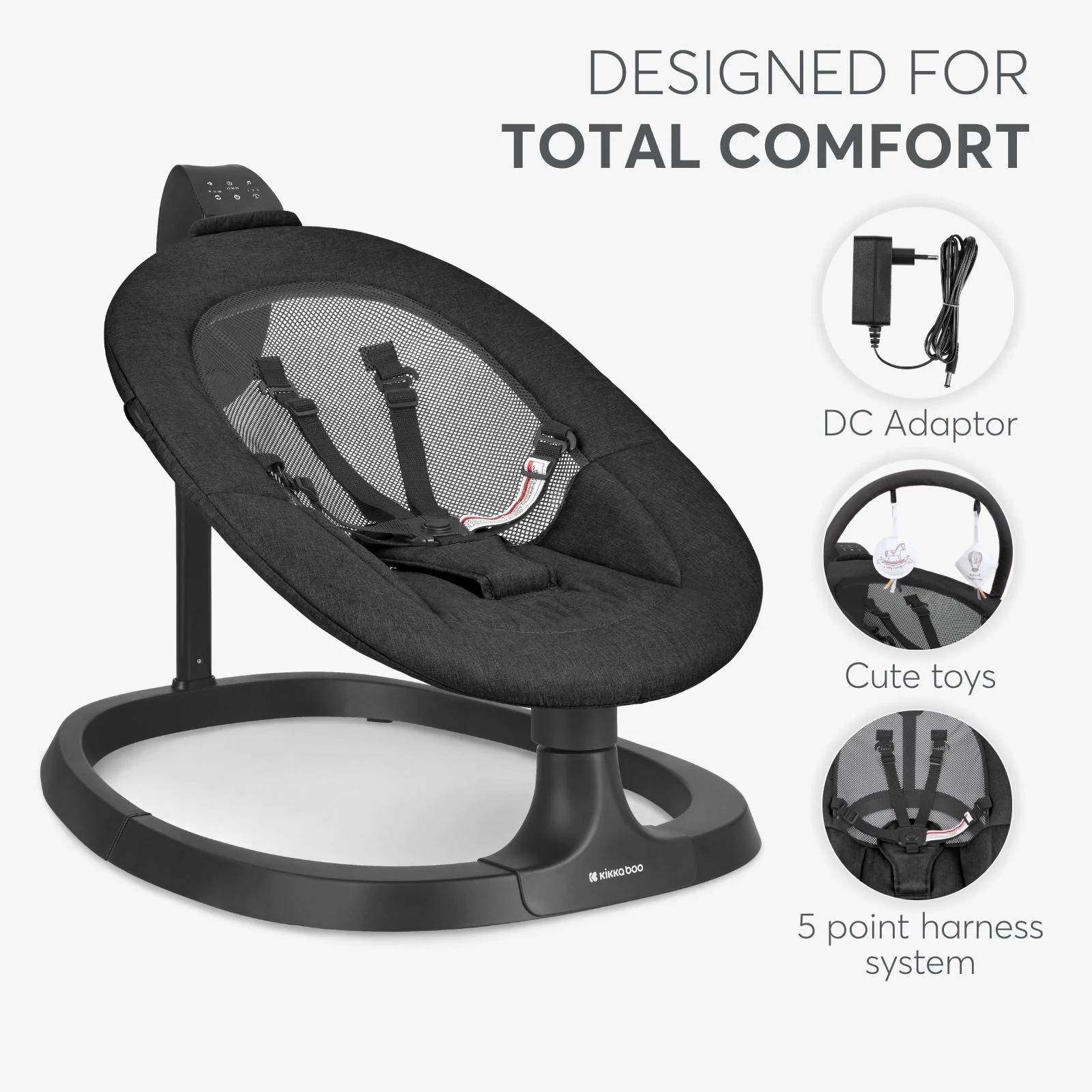 Leagan electric KikkaBoo Zazu Black foto