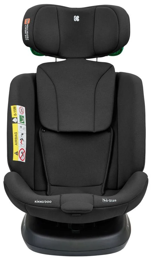 Автокресло KikkaBoo i-Defend i-Size Black, 40-150 см foto