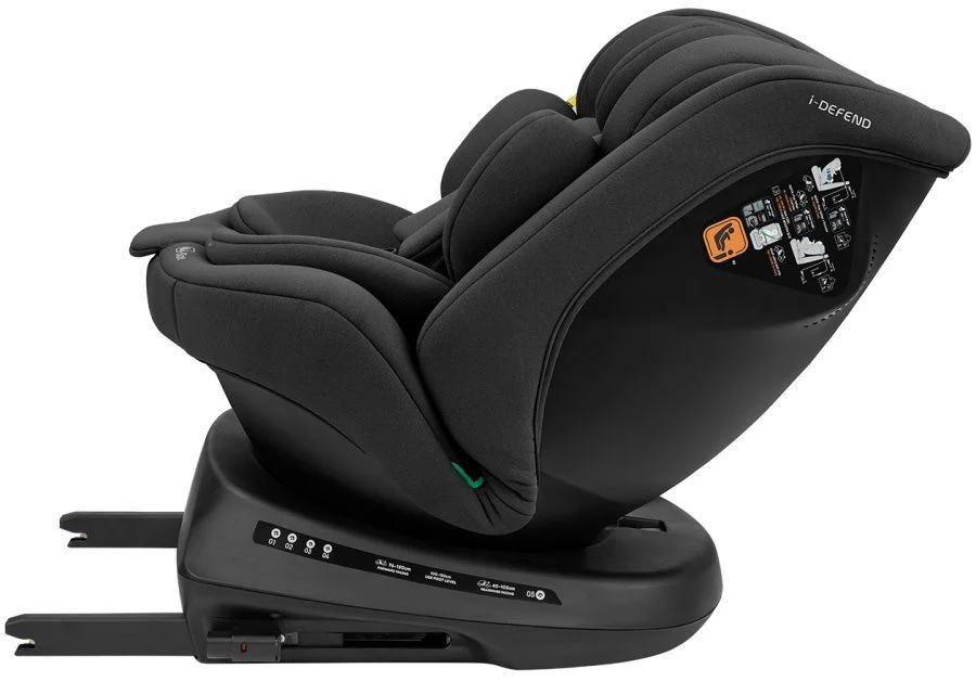 Автокресло KikkaBoo i-Defend i-Size Black, 40-150 см foto