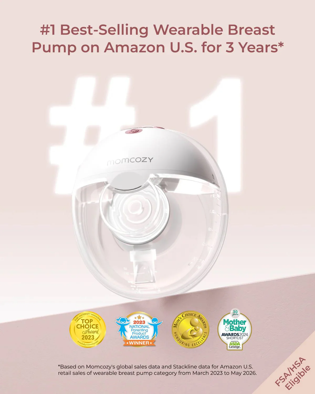 Pompa de san electrica Momcozy M5 Smart Grey foto