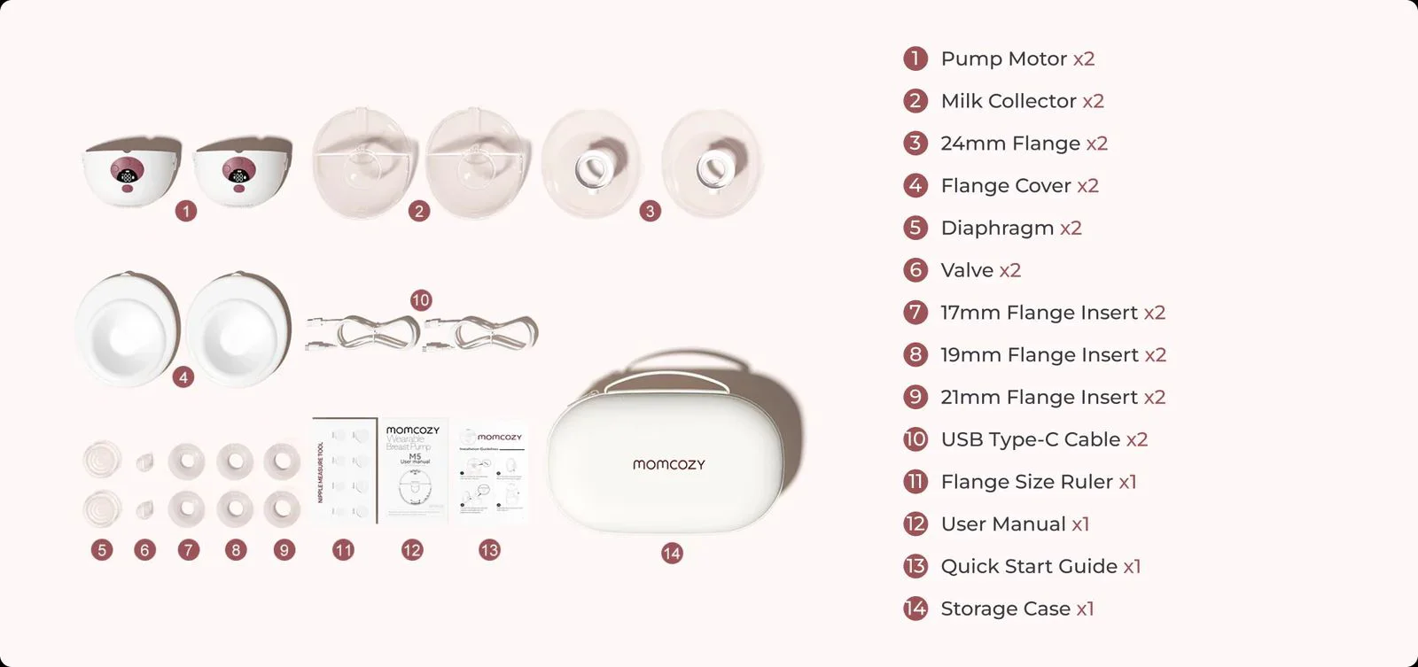 Pompa de san electrica dubla Momcozy M5 Smart Grey foto