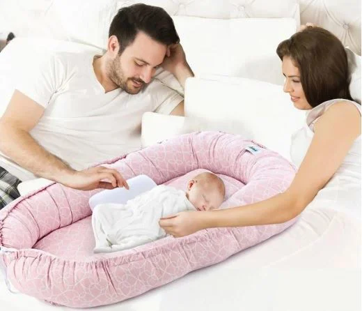 Бебинест BabyJem с цветами Blue foto