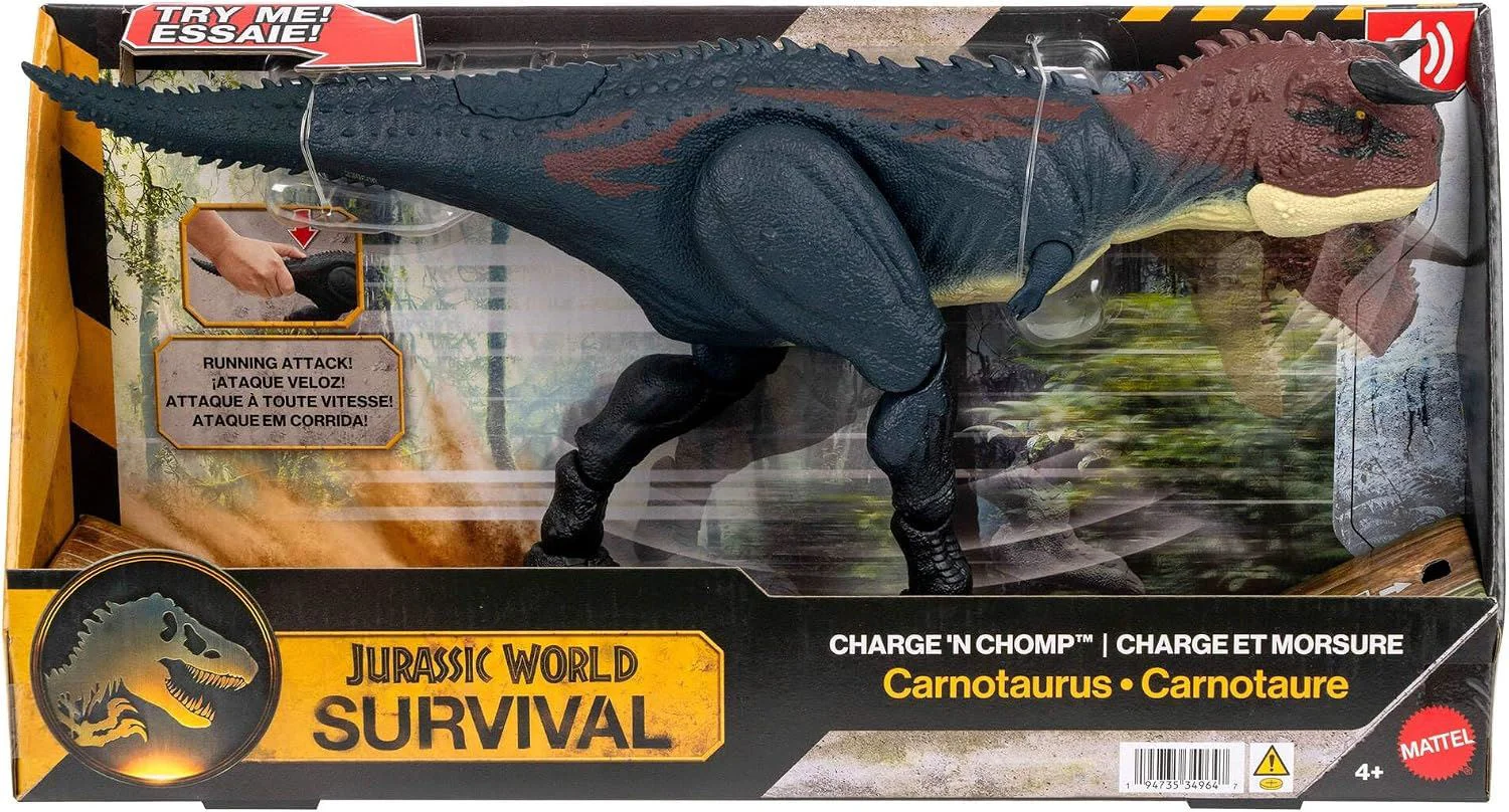 Интерактивный динозавр Jurassic World «Карнотавр: беги и кусай» foto