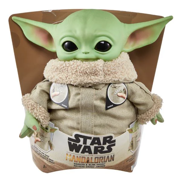 Jucarie de plus Star Wars: Grogu mandalorian Mattel foto