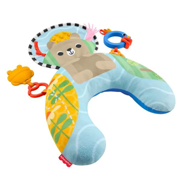 Perna pentru joaca pe burtica Fisher-Price cu jucarie si zornaitoare foto