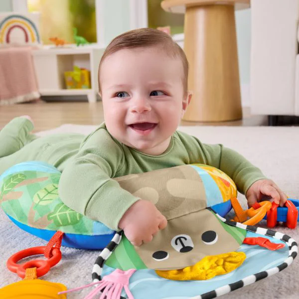 Perna pentru joaca pe burtica Fisher-Price cu jucarie si zornaitoare foto