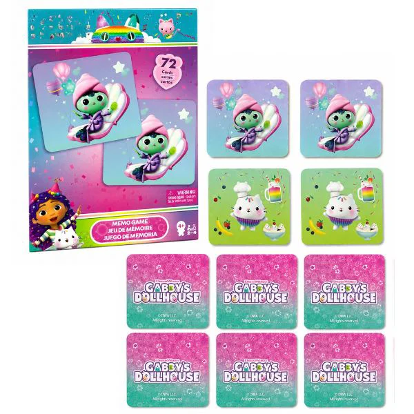 Joc de societate Memo Gabby's Dollhouse Spin Master foto