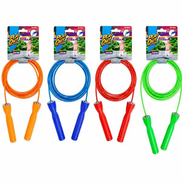 Coarda de sarit cu cablu metalic Toi-Toys, 280 cm, 4 modele foto