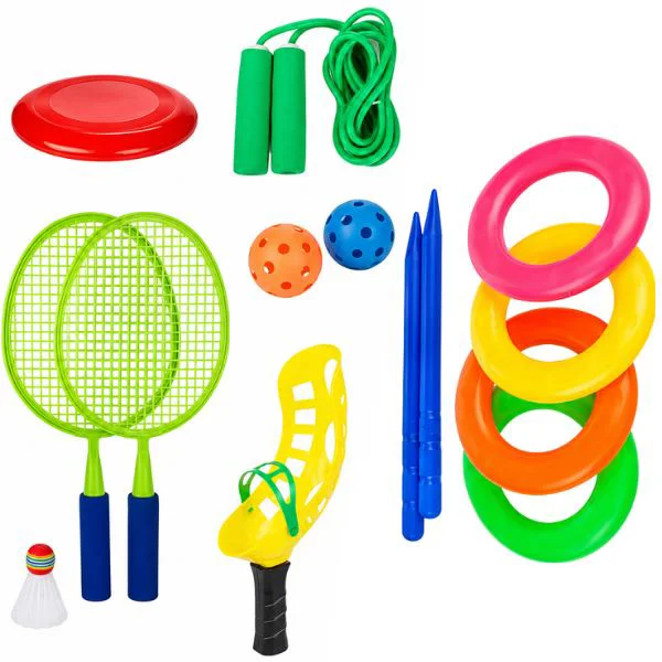 Set de jocuri sportive in geanta pentru exterior Toi-Toys Play Out, 15 piese foto