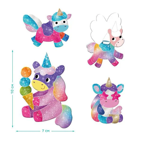 Set de creatie magnetic cu folie Dodo "Unicorni" foto