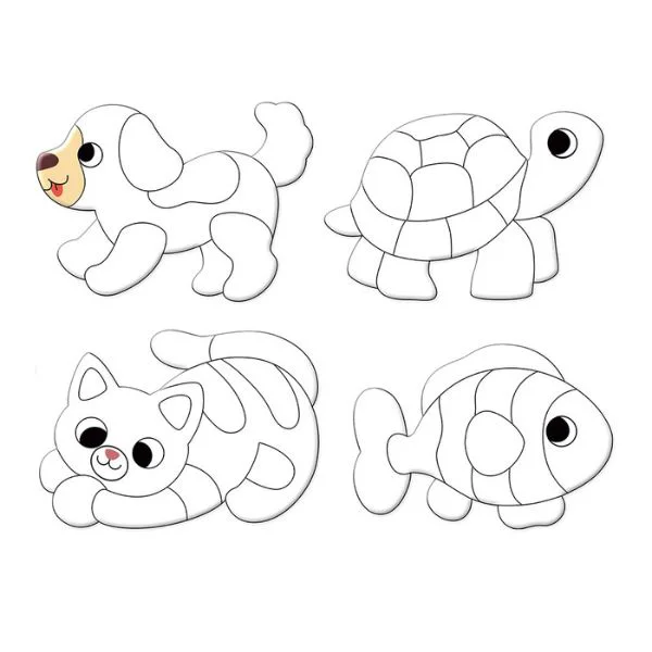 Set de creatie magnetic cu folie Dodo "Animale de companie" foto