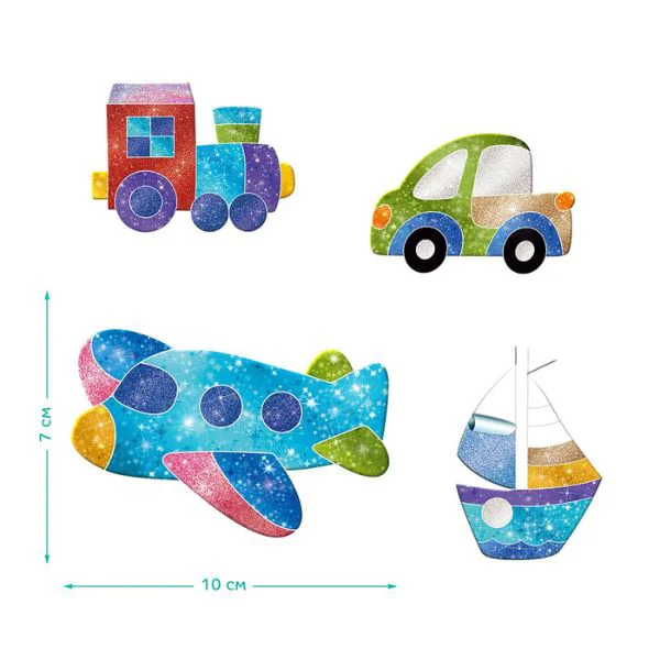 Set de creatie magnetic cu folie Dodo "Transport" foto