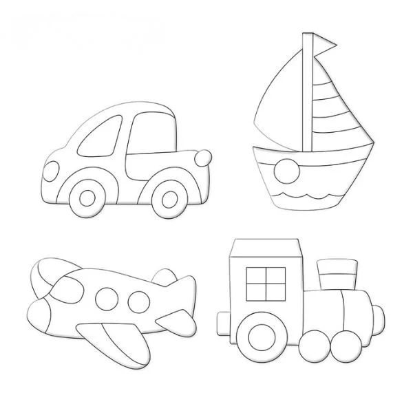 Set de creatie magnetic cu folie Dodo "Transport" foto