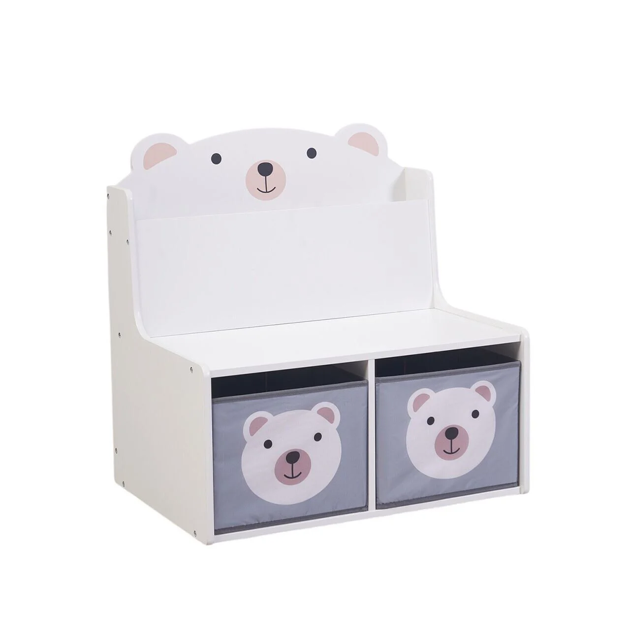 Bancuta cu spatiu de depozitare pentru jucarii si carti U-Grow Bear foto
