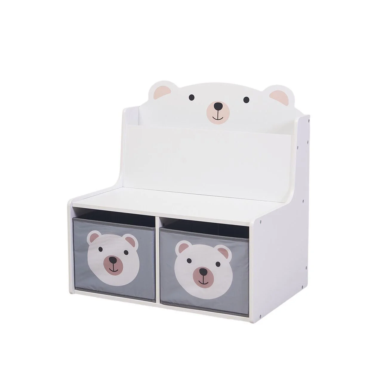 Bancuta cu spatiu de depozitare pentru jucarii si carti U-Grow Bear foto