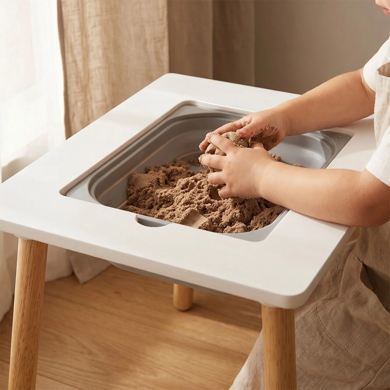 Masuta multifunctionala 2-in-1 si 2 scaunele U-Grow Bear foto