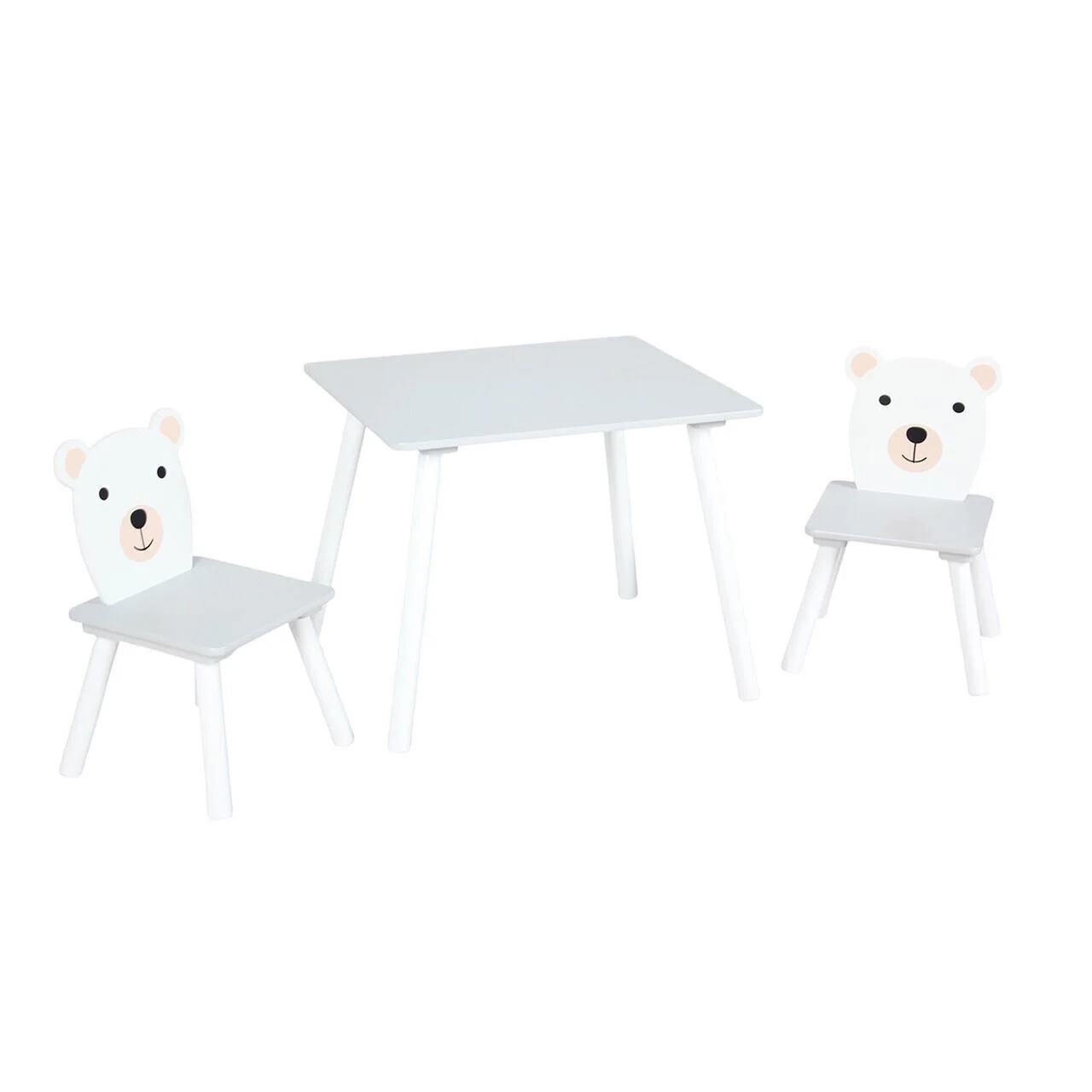 Masuta multifunctionala 2-in-1 si 2 scaunele U-Grow Bear foto