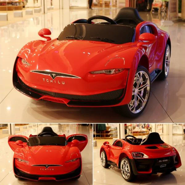 Kids car Masinuta electrica 6V7Ah, motor 380x2, roti EVA, scaun din piele foto