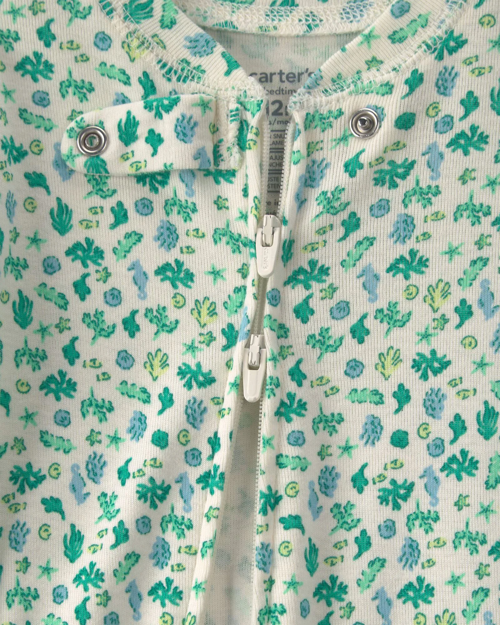 Carter's Pijama cu talpa din bumbac Sea Life foto