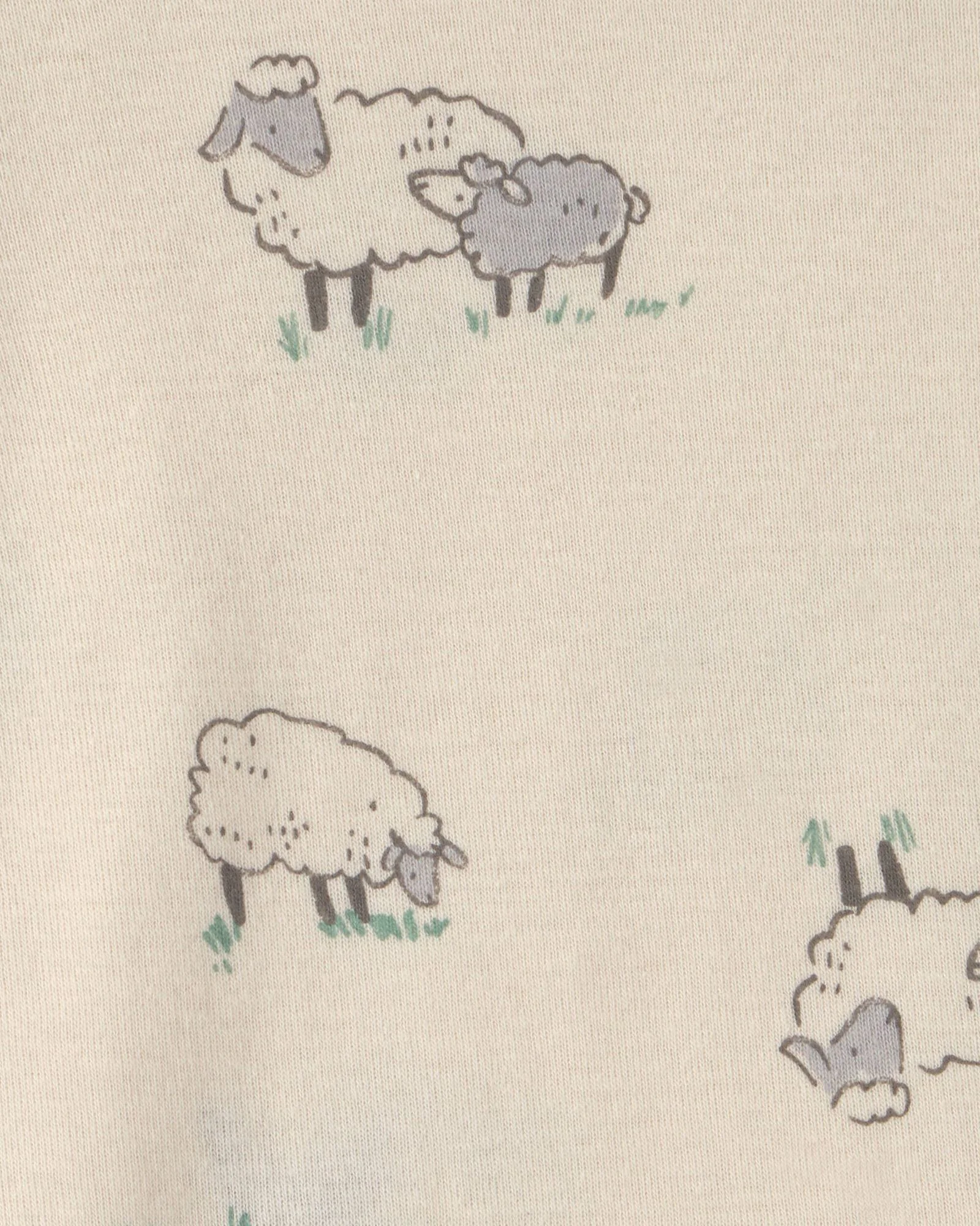 Carter's Set 6 body cu maneca lunga Sheep & Stripes foto