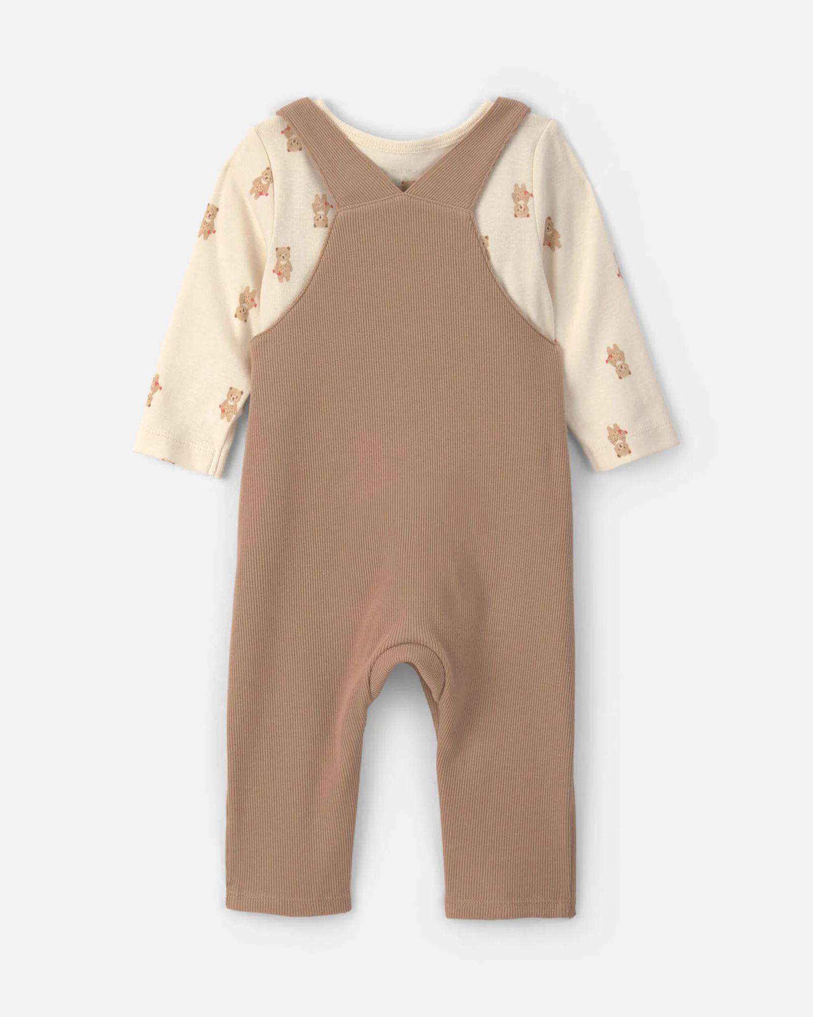 Carter's Set 2 piese Teddy Bear - salopeta si tricou cu maneca lunga foto