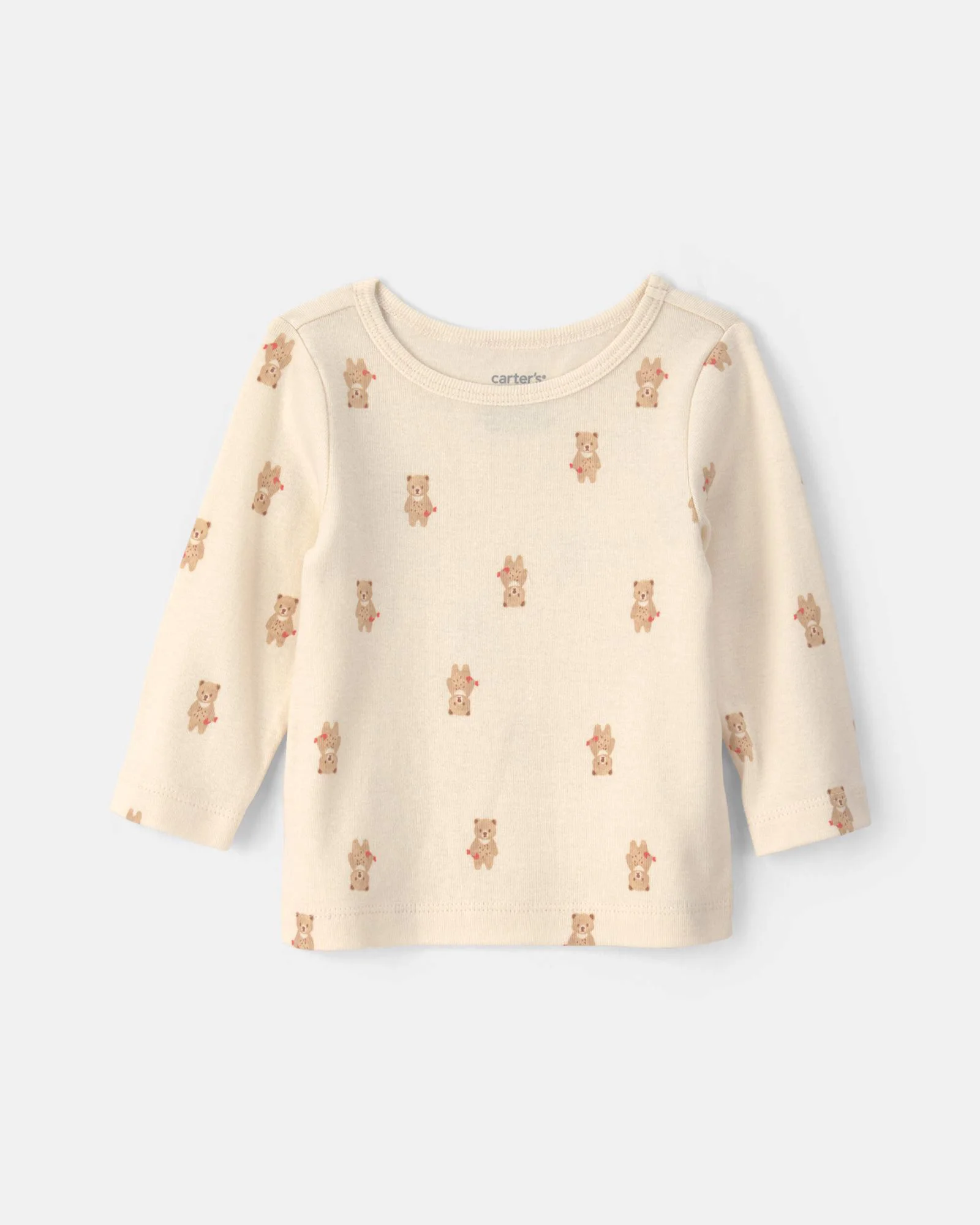 Carter's Set 2 piese Teddy Bear - salopeta si tricou cu maneca lunga foto