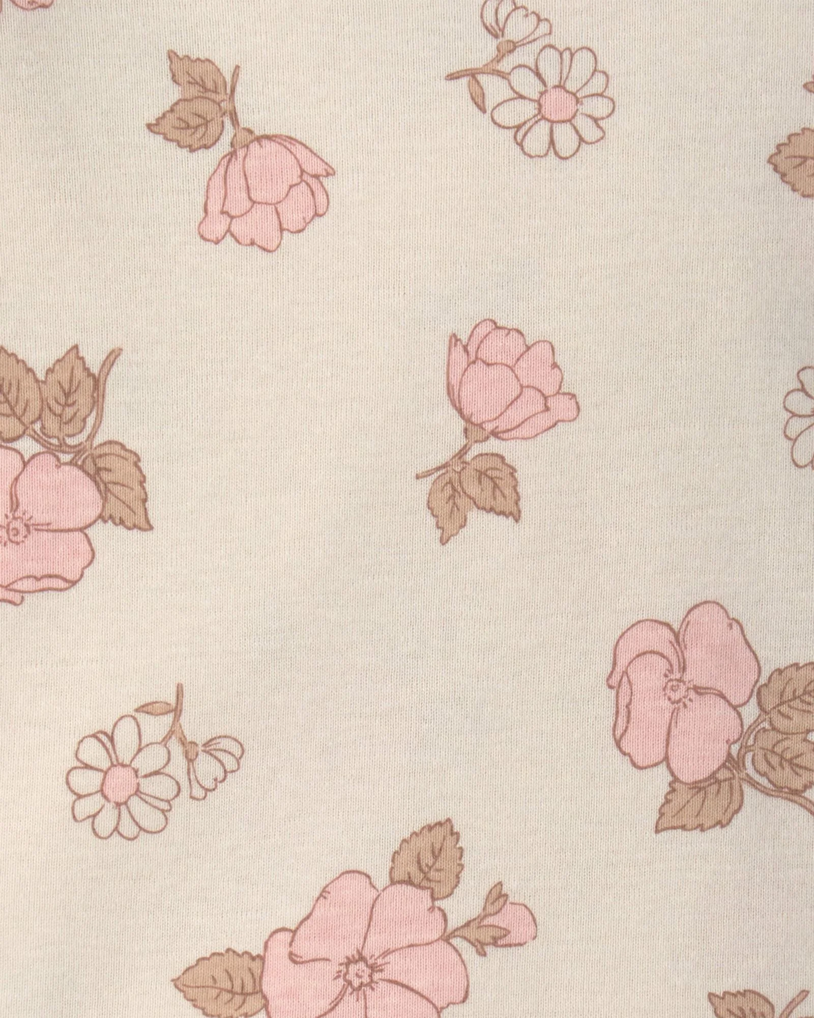 Carter's Set 2 piese Pink Florals - salopeta si tricou cu maneca lunga foto