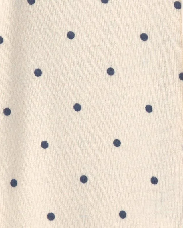 Carter's Набор из 2 пижам с закрытыми ножками Polka Dots & Navy Cherries foto
