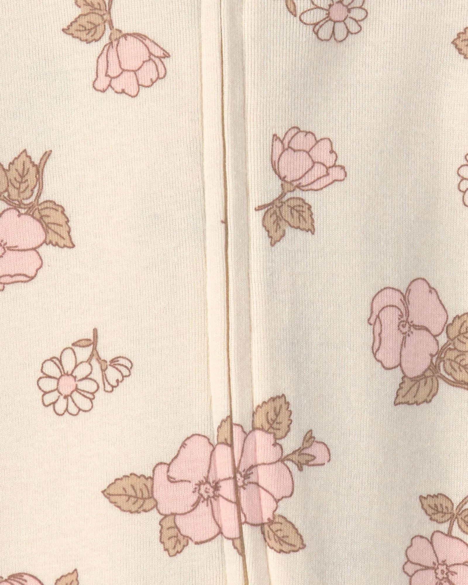 Carter's Set 2 pijamale cu talpa Floral & Stripes foto