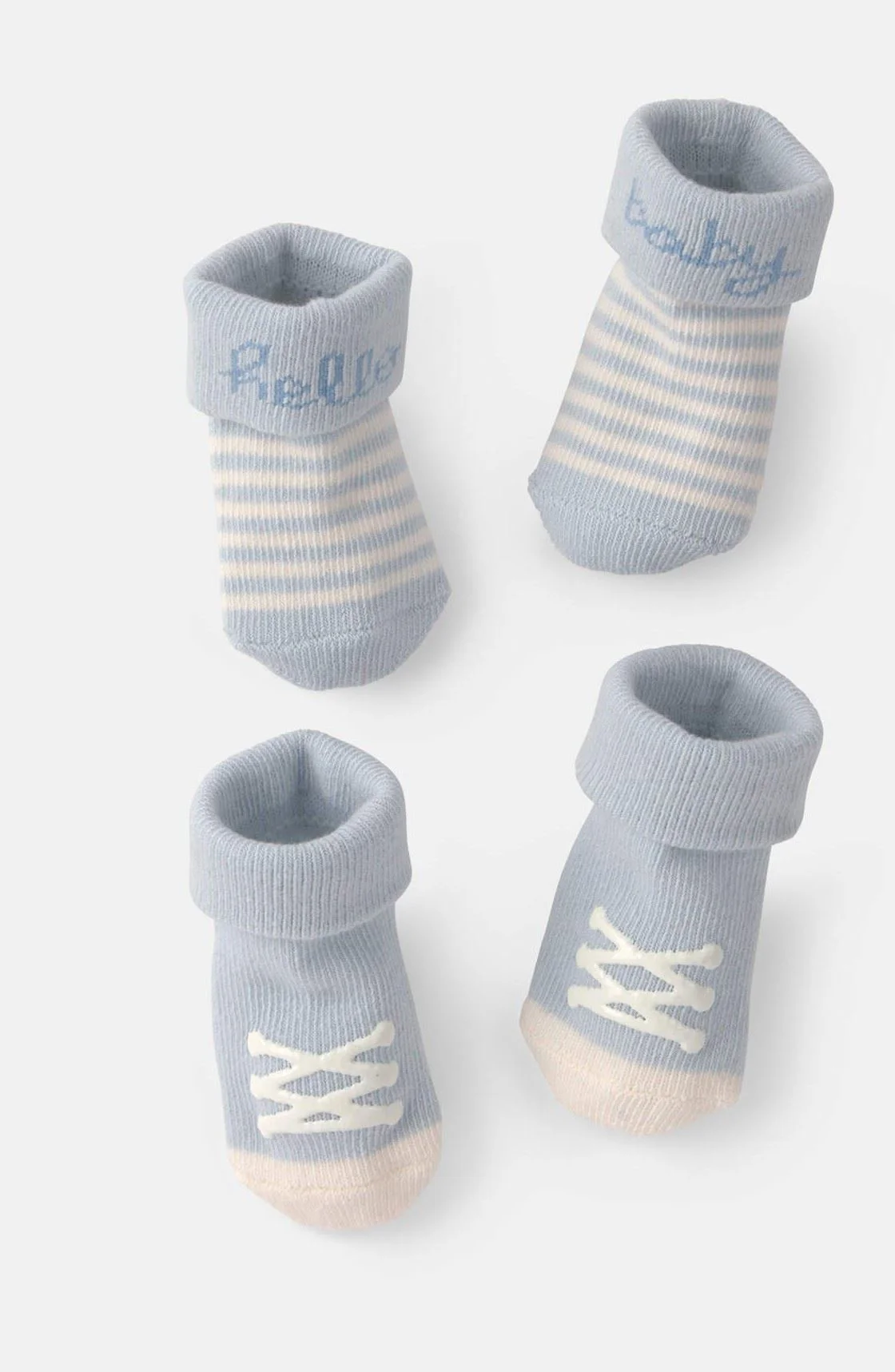 Carter's Set 2 perechi de botosei tricotati Blue Hello Baby foto