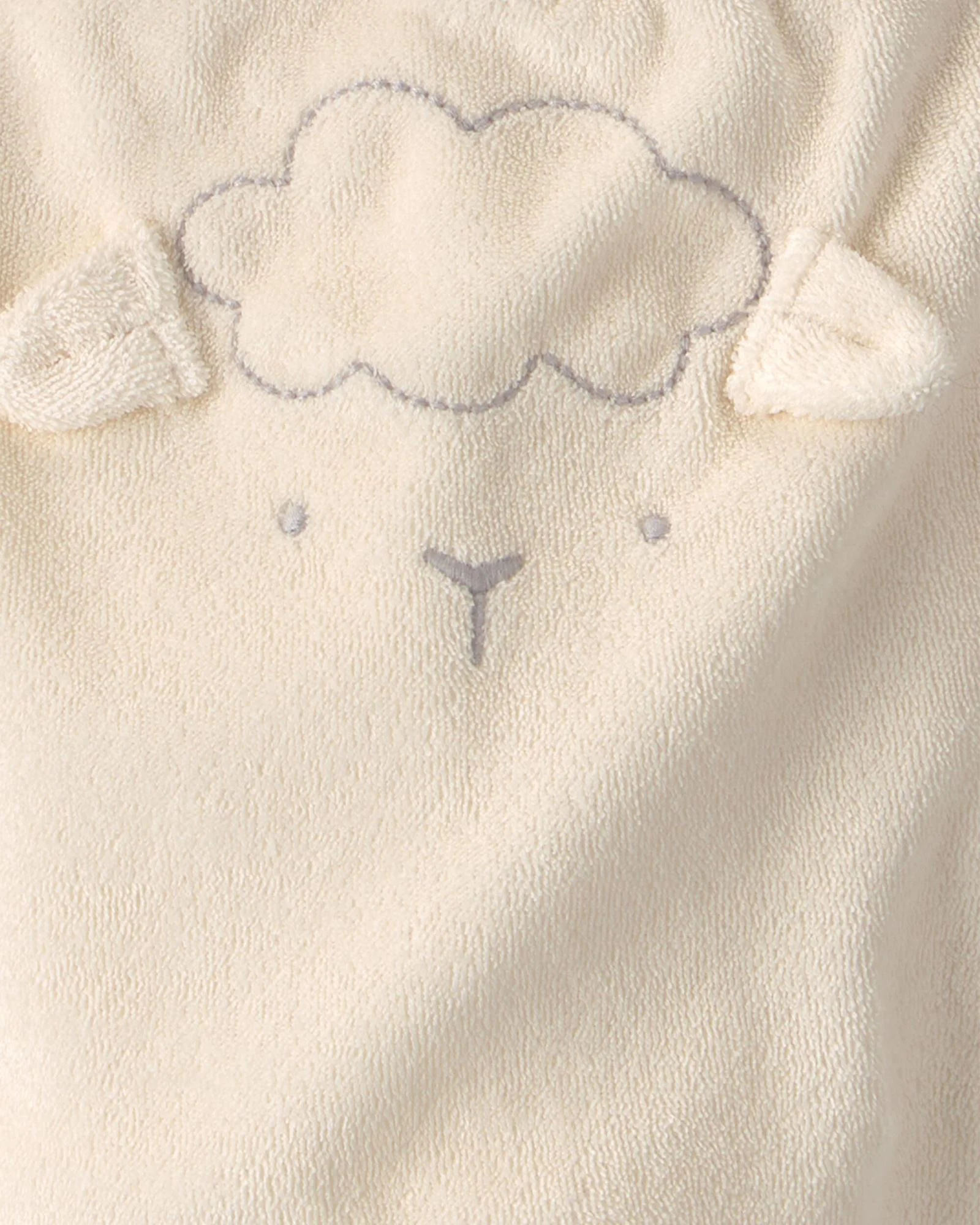 Carter's Set 3 piese Terry Sheep - vesta cu gluga, pantaloni si body foto
