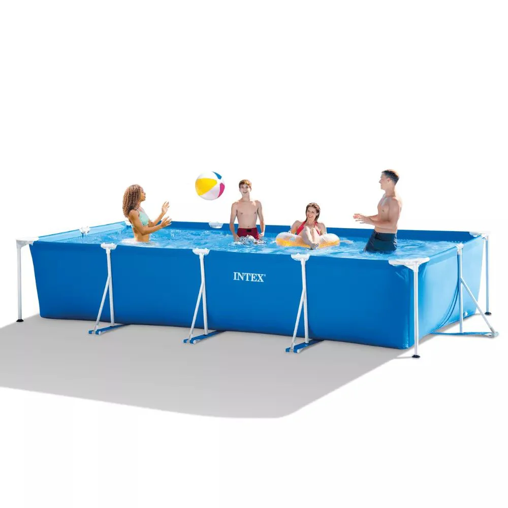Piscina Intex Rectangular Frame cu cadru metalic, 7127 L, 450x220x84 cm foto