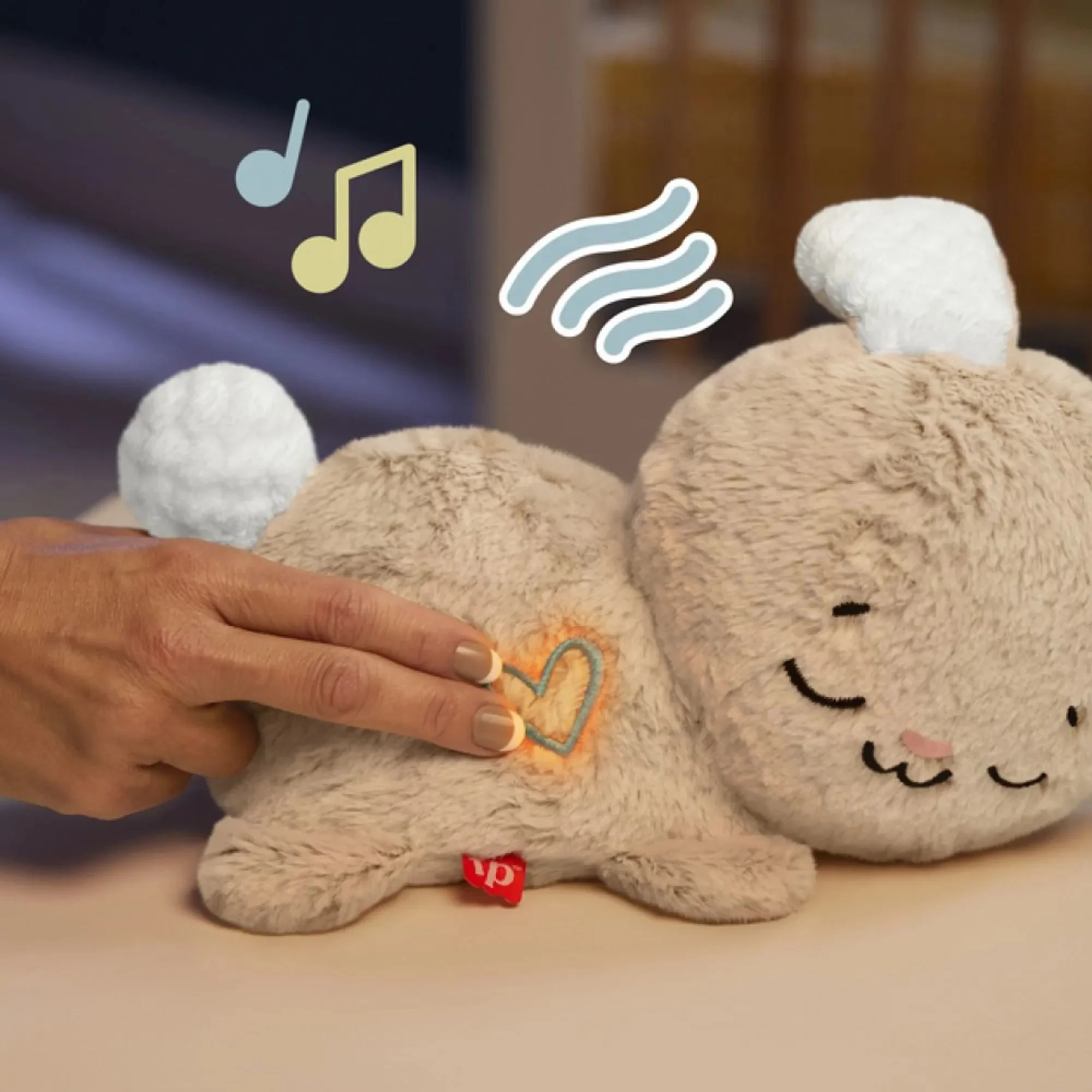 Jucarie muzicala pentru somn Fisher-Price Iepurasul adormit - calmator, 5 melodii foto