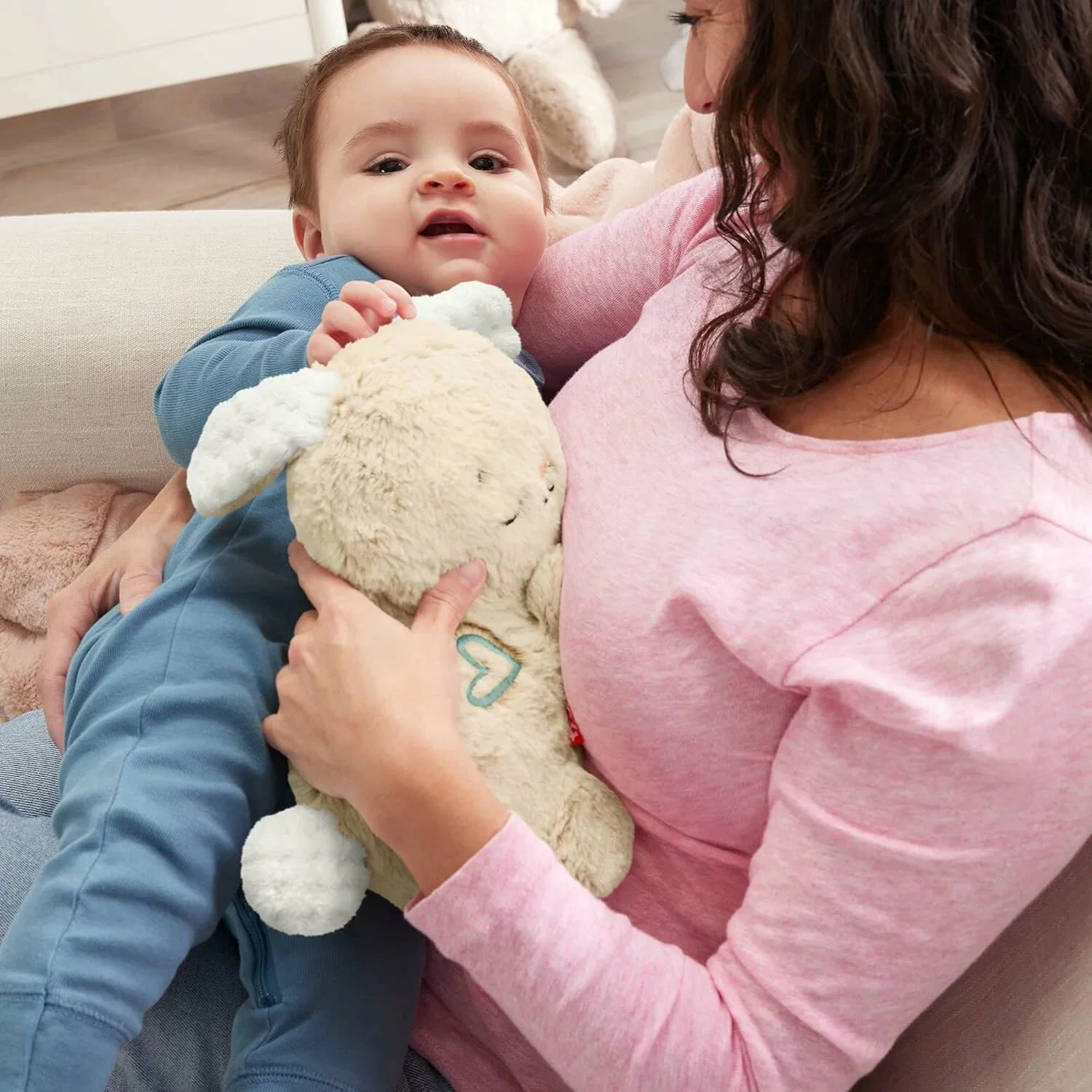 Jucarie muzicala pentru somn Fisher-Price Iepurasul adormit - calmator, 5 melodii foto